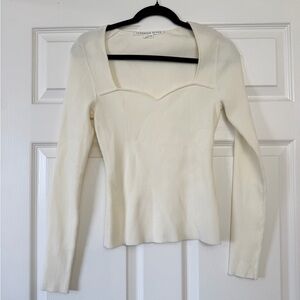 Veronica Beard Gladys ribbed stretch-knit top | Size Small